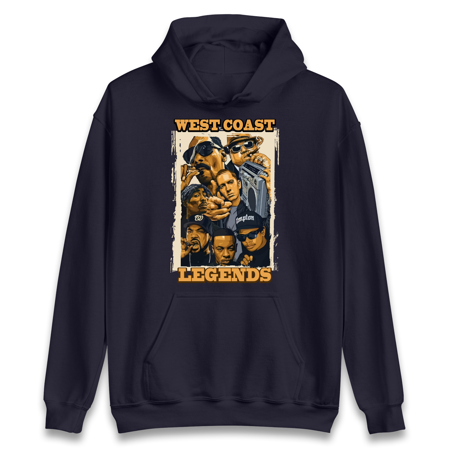 West Coast Legends Rappers Hoodie