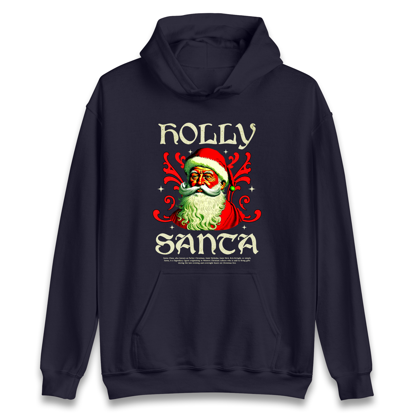 Holly Santa Christmas Hoodie