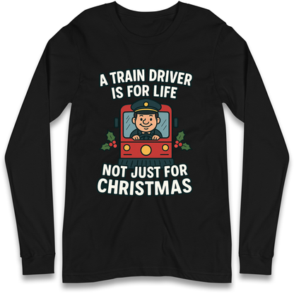 Train Driver Christmas Longsleeve T Shirt
