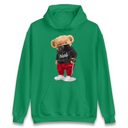 Teddy Bear Hello Streetwear Hoodie