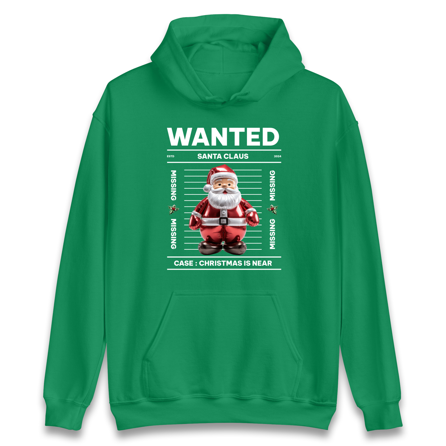 Wanted Santa Claus Christmas Hoodie