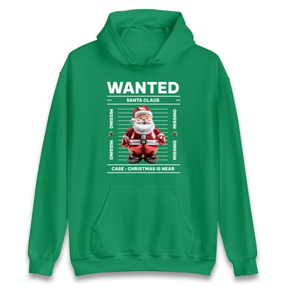 Wanted Santa Claus Christmas Hoodie