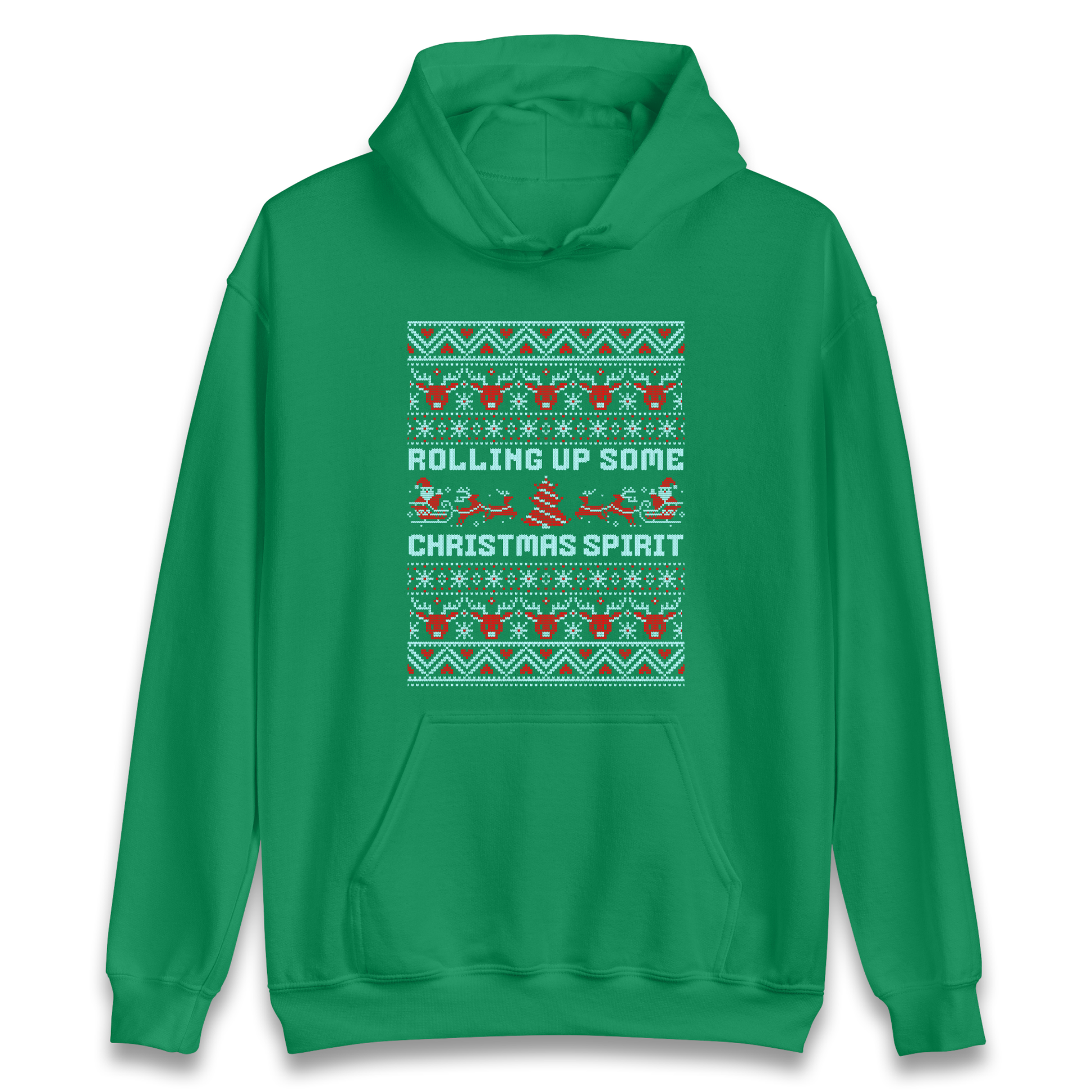 Rolling up Some Christmas Spirit Hoodie