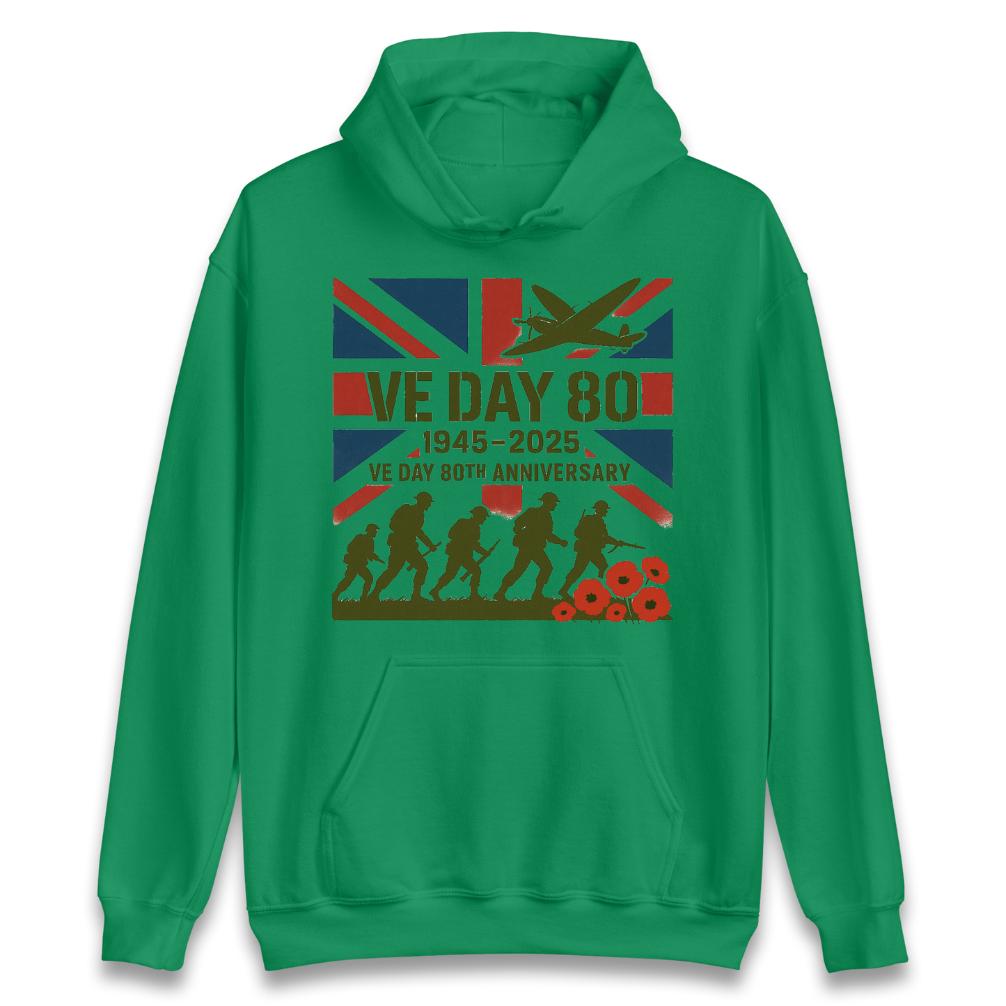 VE Day 80th Anniversary 1945 2025 Hoodie