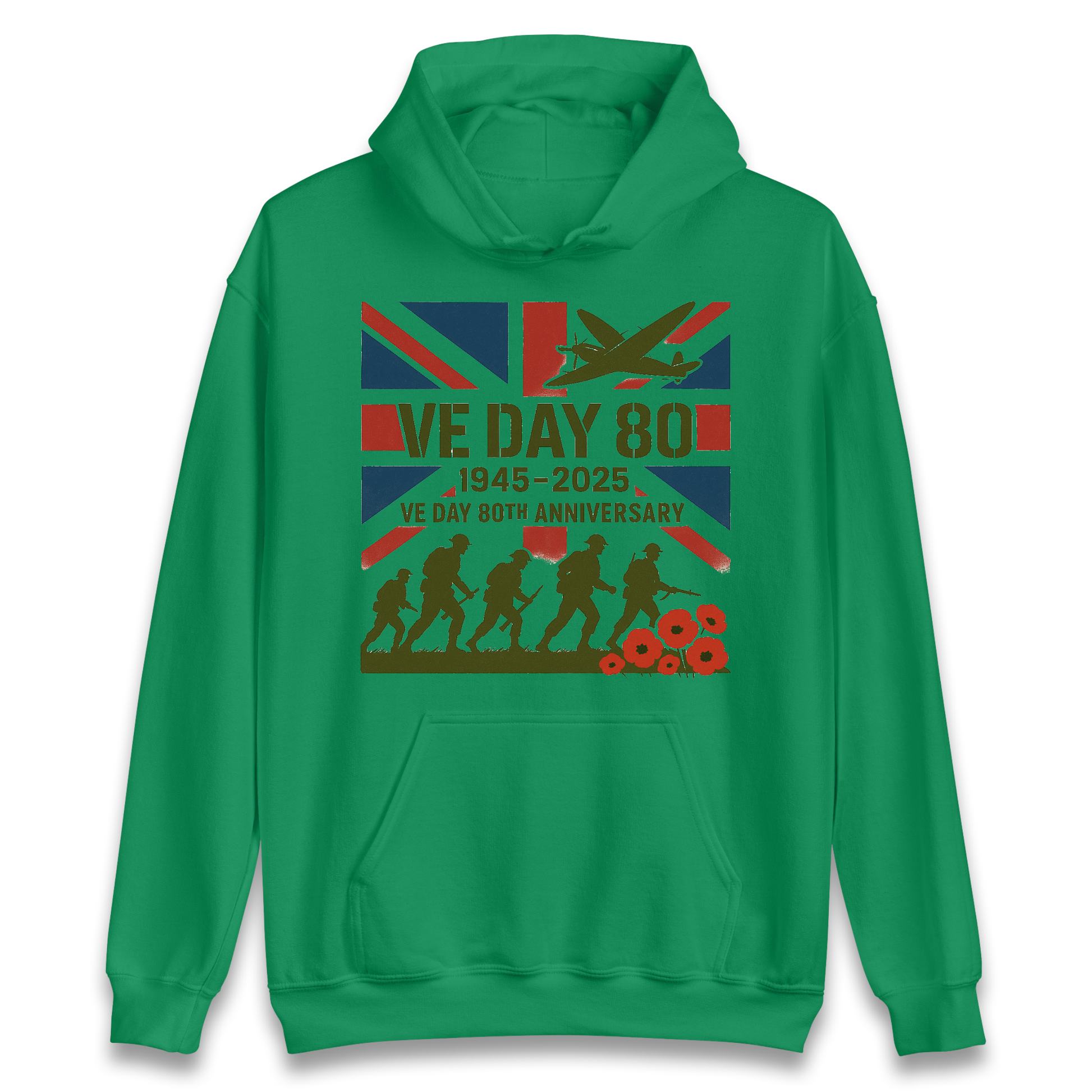VE Day 80th Anniversary 1945 2025 Hoodie