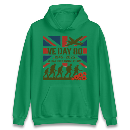 VE Day 80th Anniversary 1945 2025 Hoodie