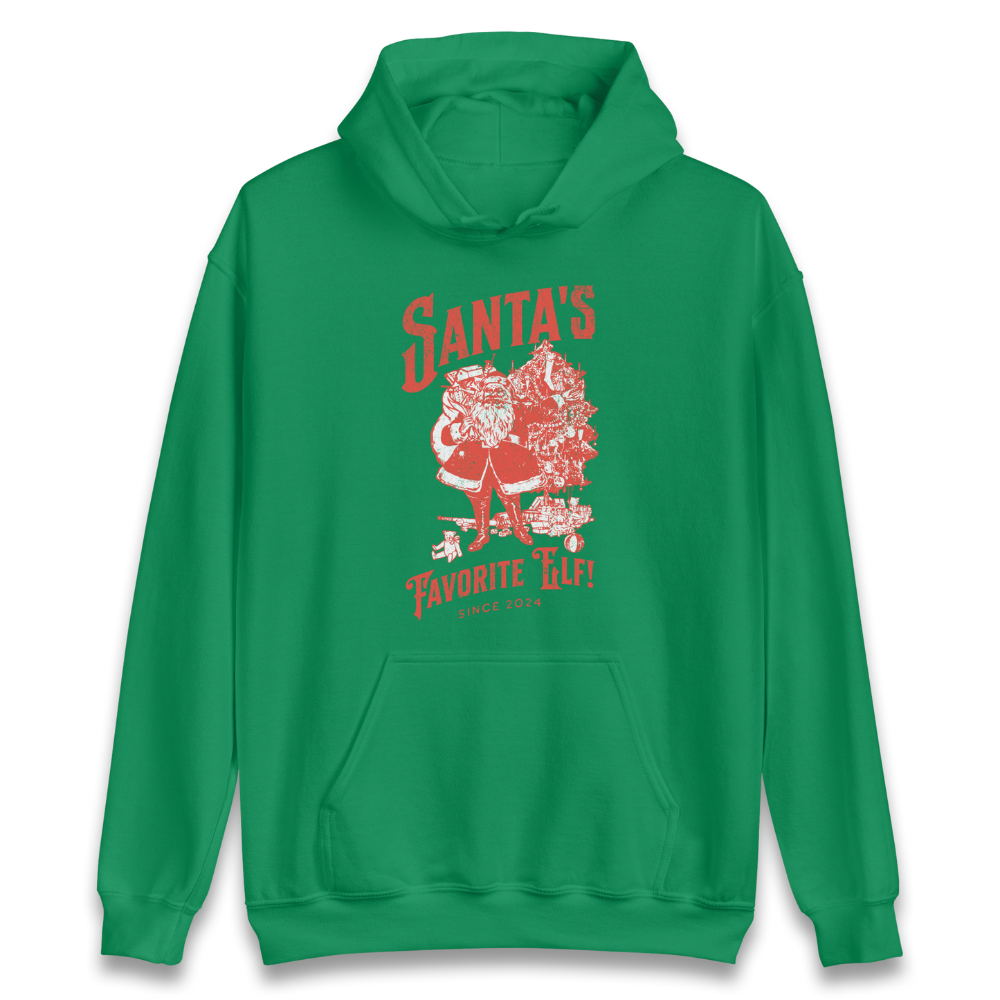 Santas Favourite Elf Christmas Hoodie