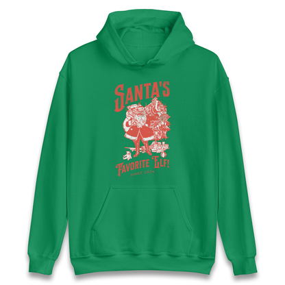 Santas Favourite Elf Christmas Hoodie