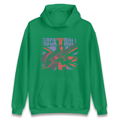 Rock N Roll Union Jack Hoodie