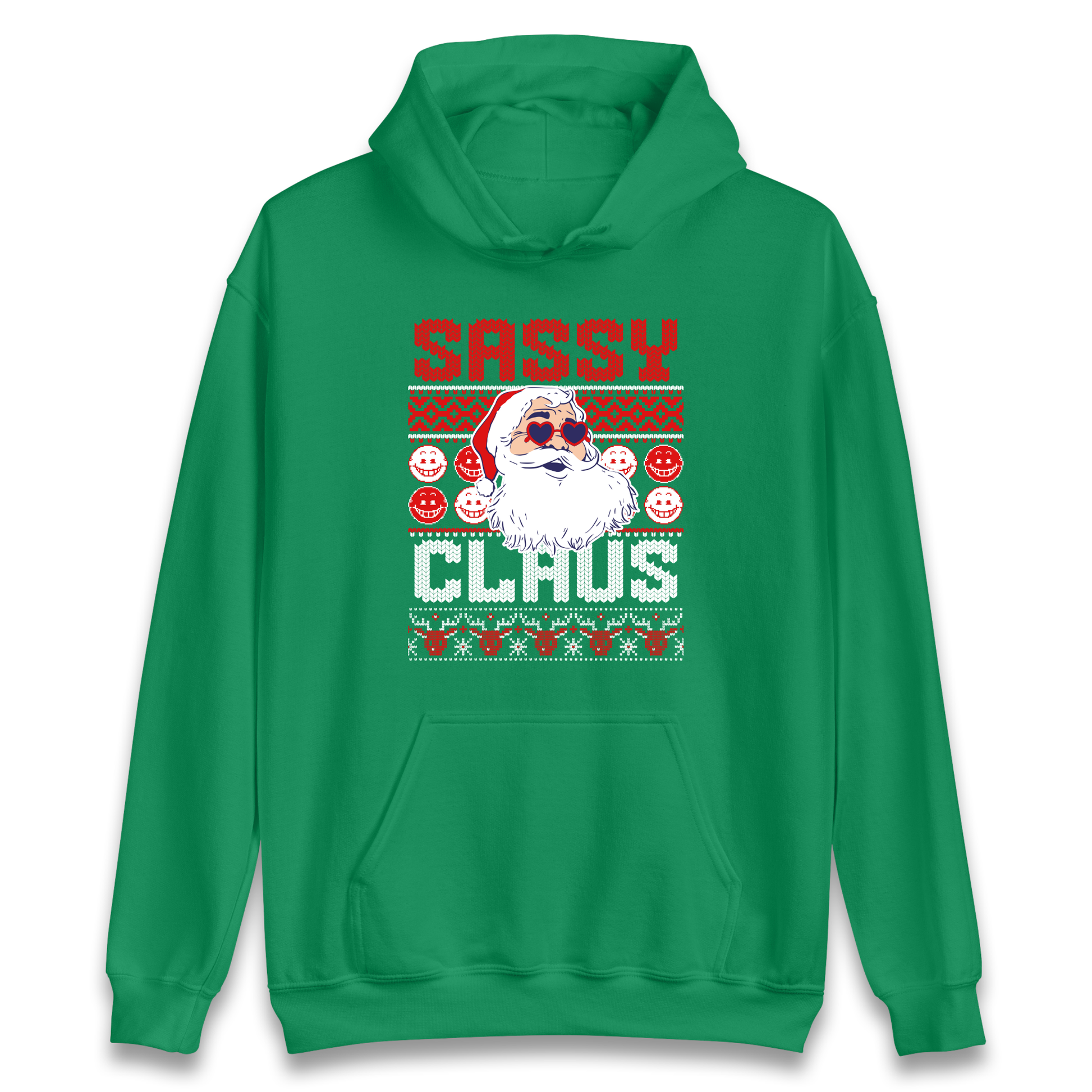 Sassy Claus Santa Christmas Hoodie