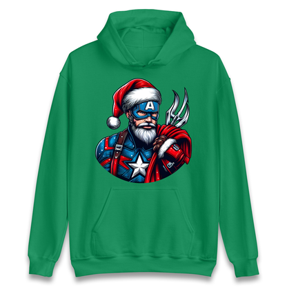 Captain America Santa Hoodie