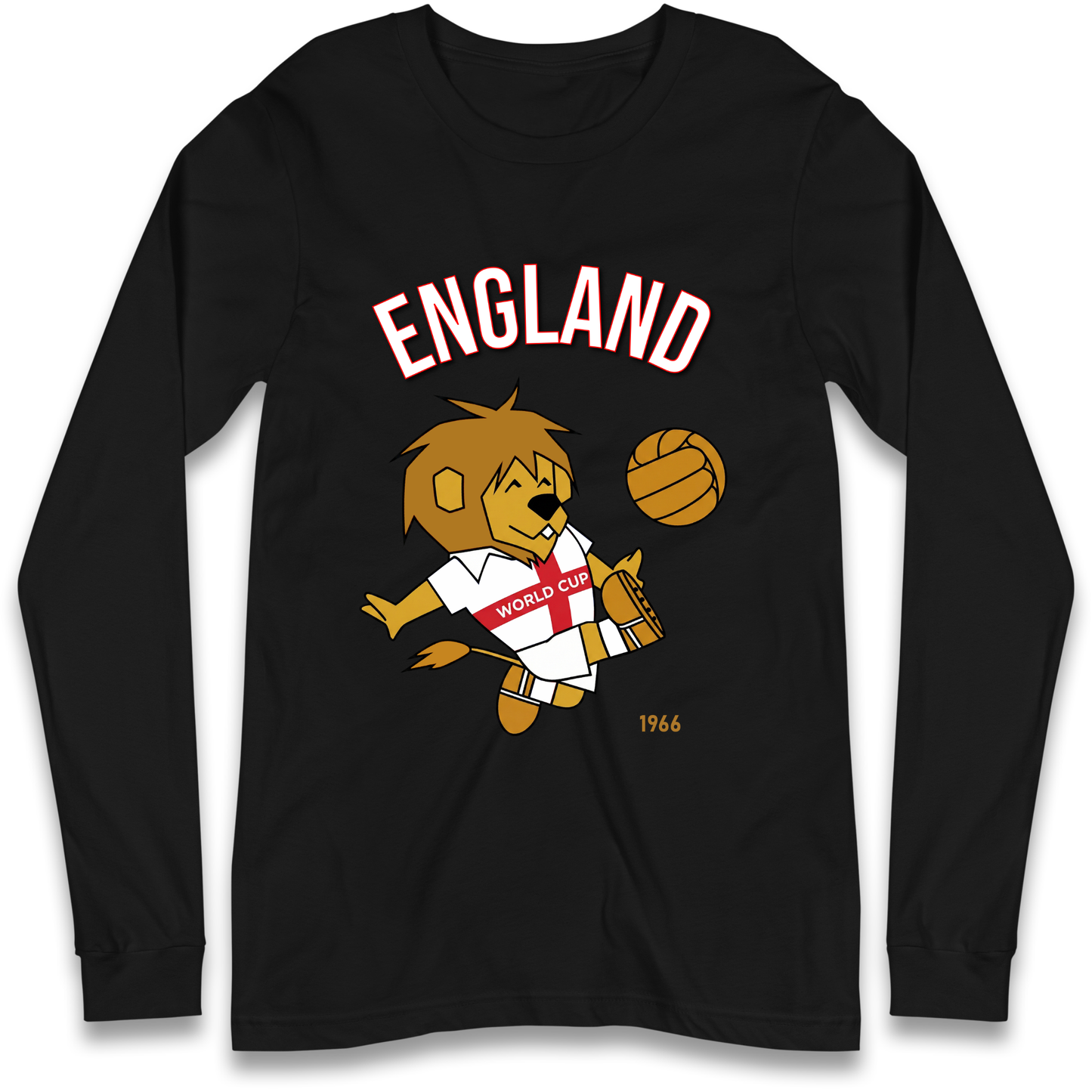 England World Cup Willie 1966 Football Longsleeve