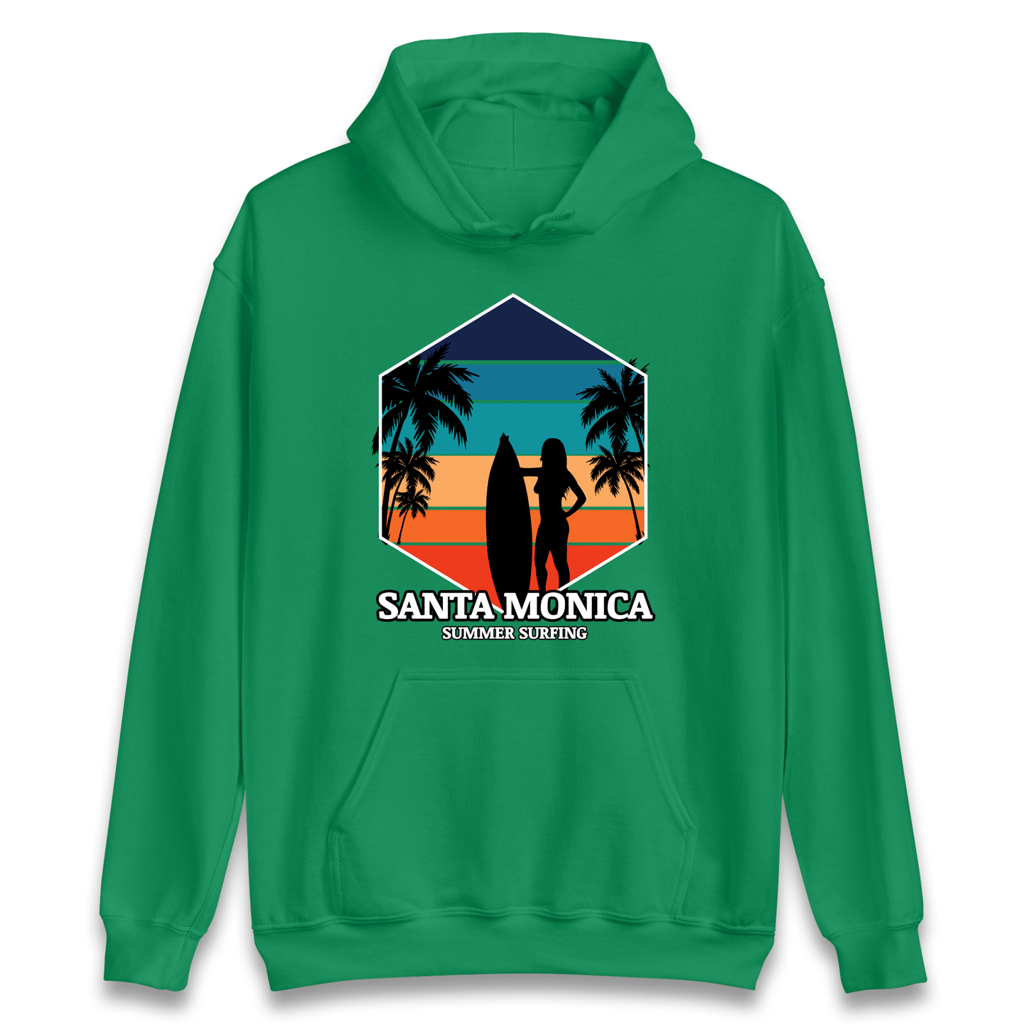 Santa Monica Summer Surfing Hoodie