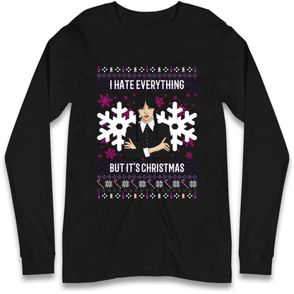 Wednesday addams Christmas Longsleeve T Shirt