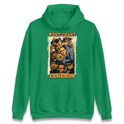 West Coast Legends Rappers Hoodie