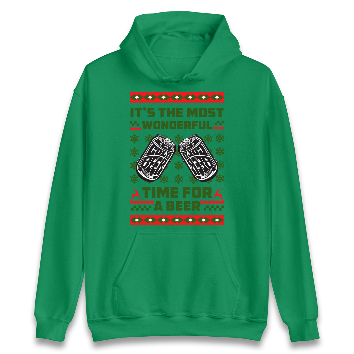 Its The Most Wonderful Time For A Beer Christmas Hoodie