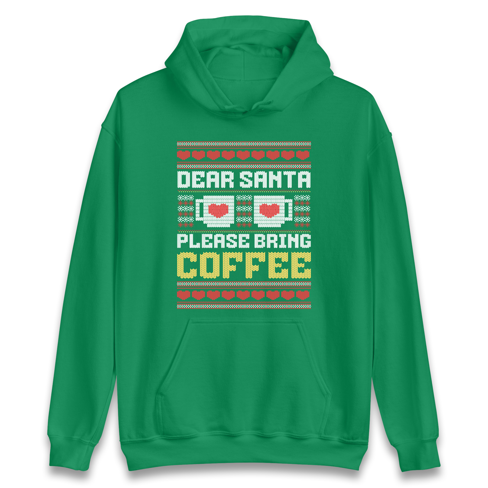 Dear Santa Please Bring Coffee Hoodie
