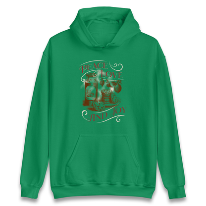 Peace Love And Joy Christmas Hoodie