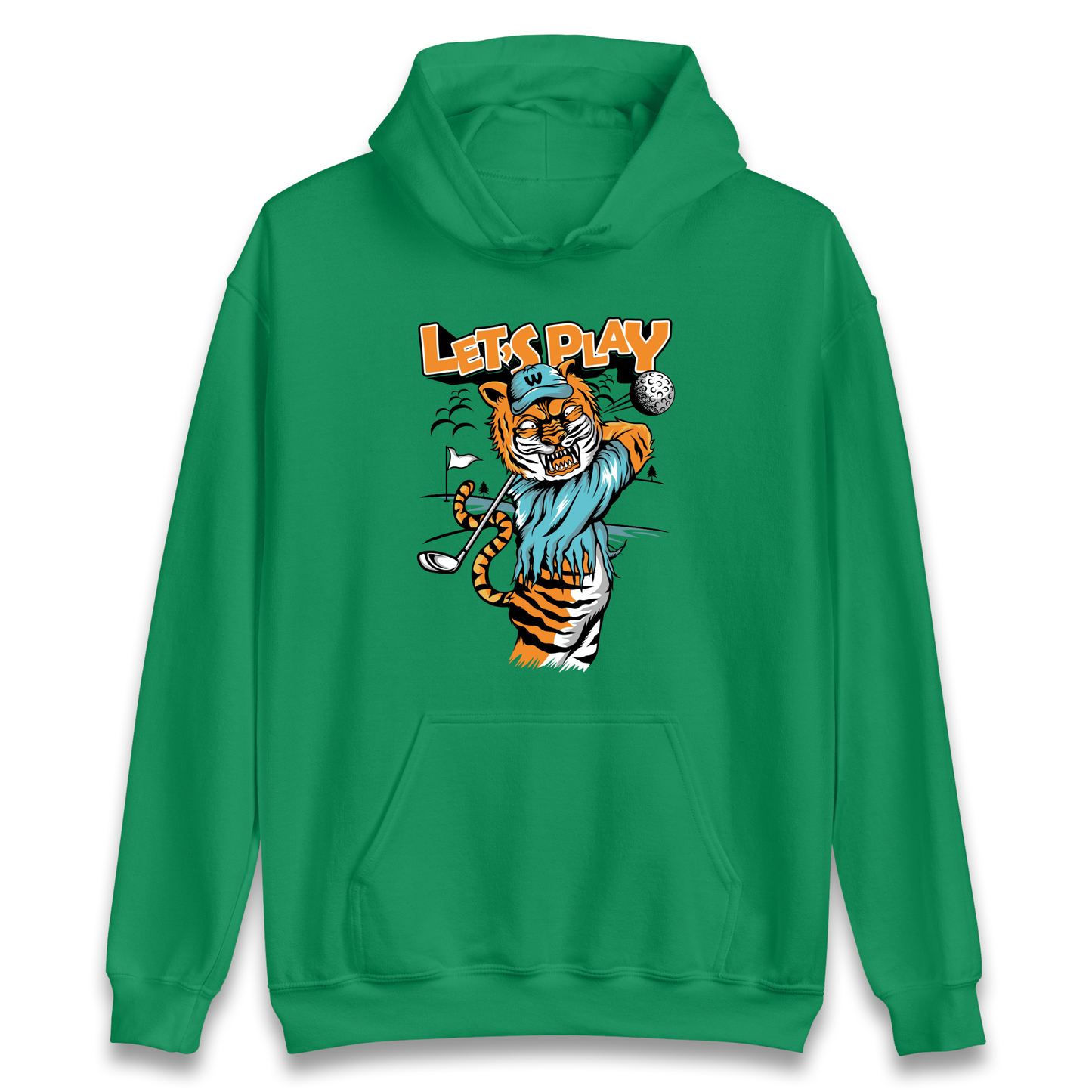 Lets Play Golf Tiger Hoodie
