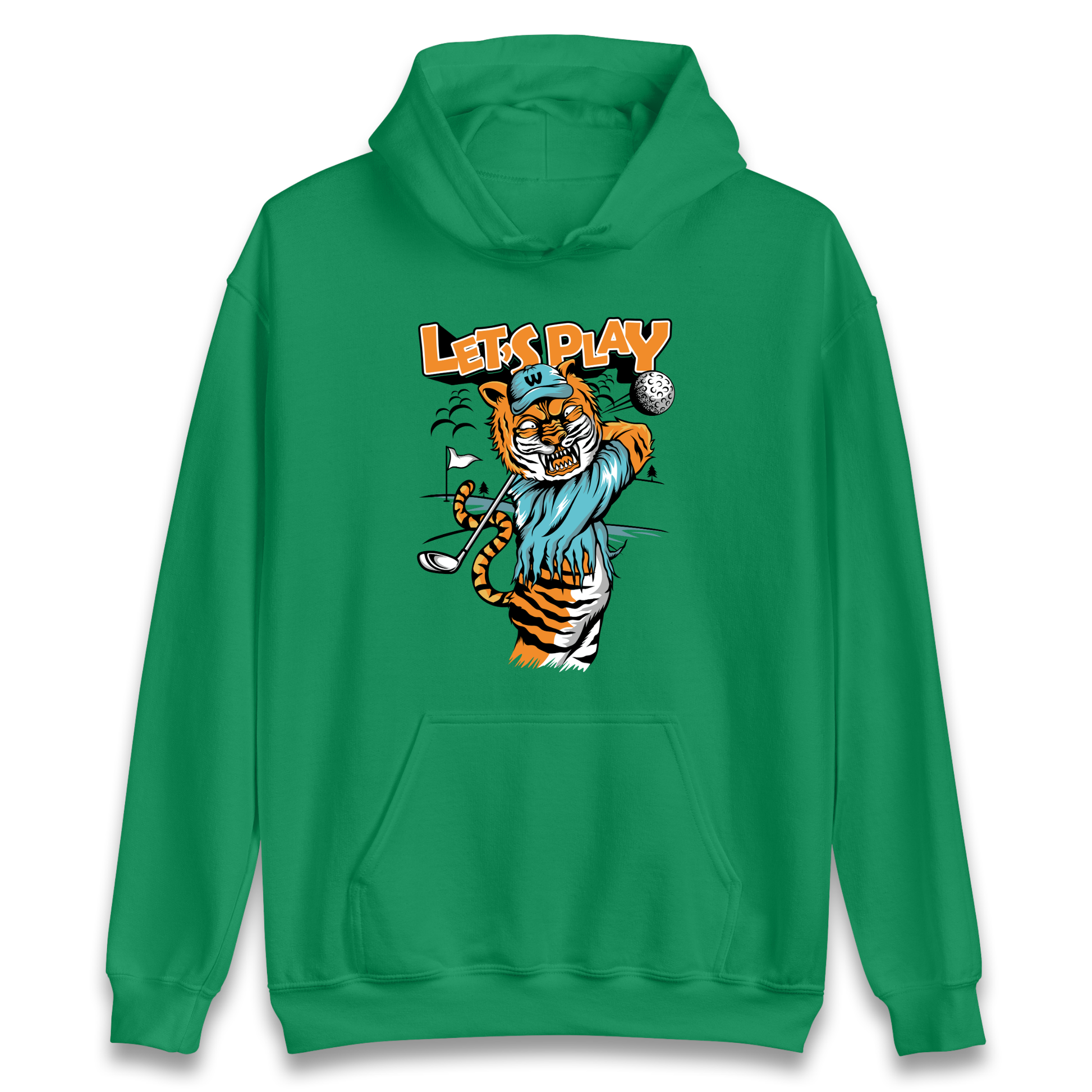 Lets Play Golf Tiger Hoodie