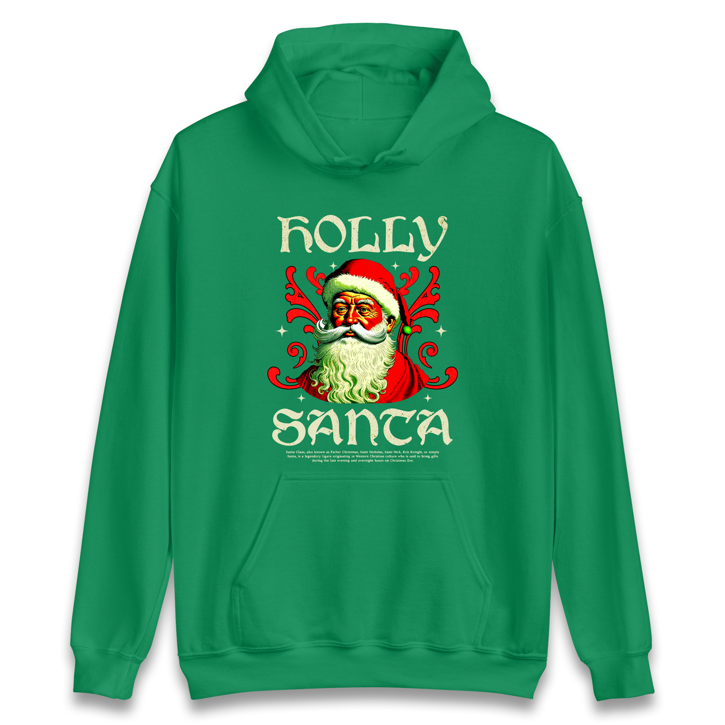 Holly Santa Christmas Hoodie