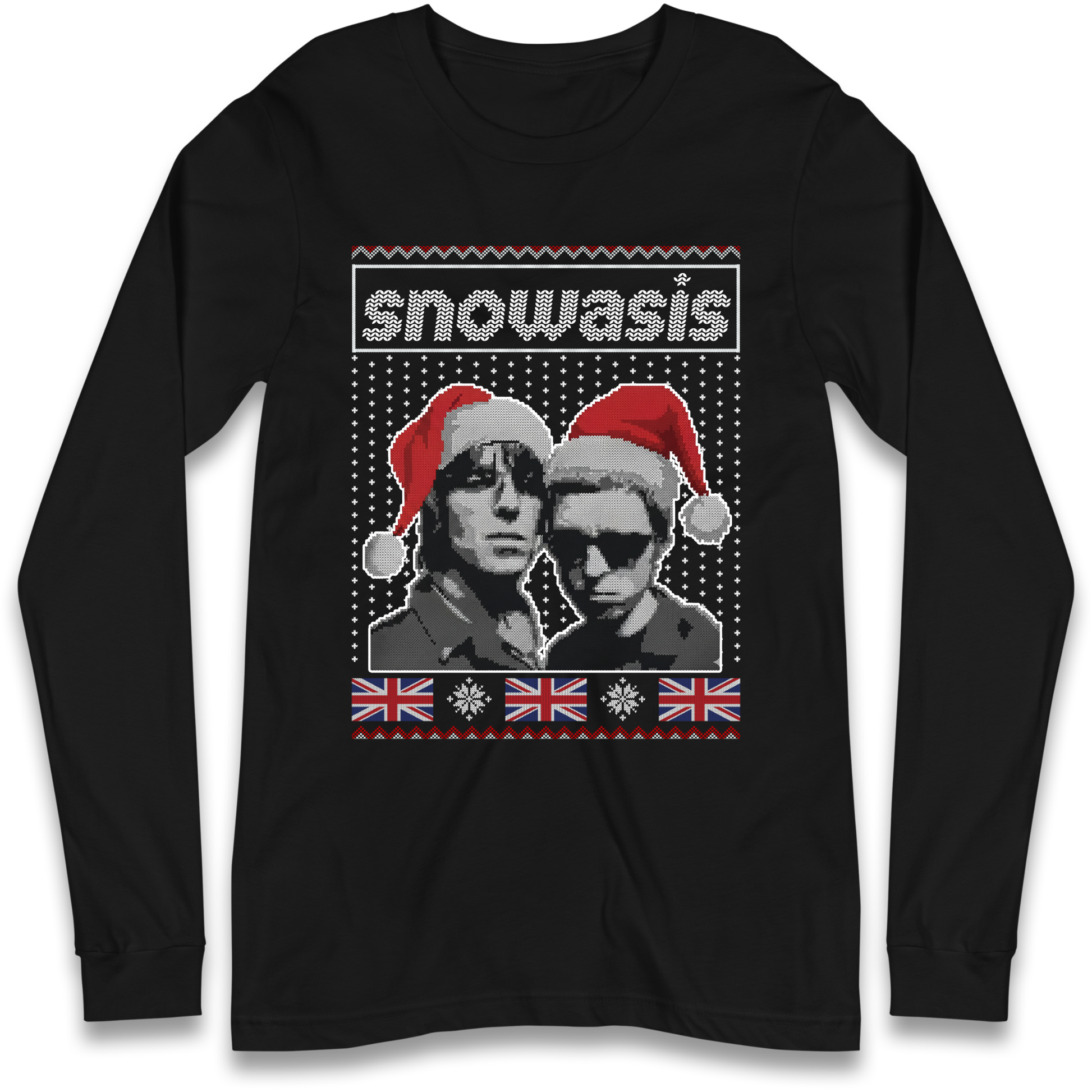 Snowasis Union Jack Christmas Longsleeve T Shirt
