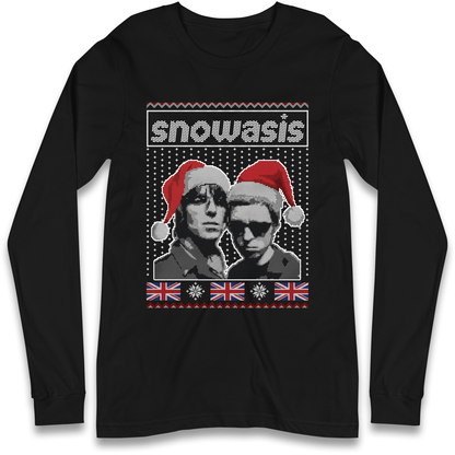 Snowasis Union Jack Christmas Longsleeve T Shirt