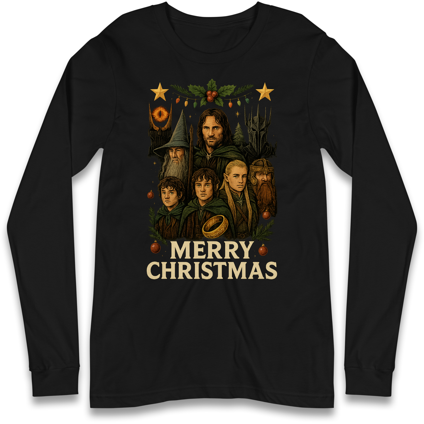 Lord of The Rings Christmas Longsleeve T Shirt