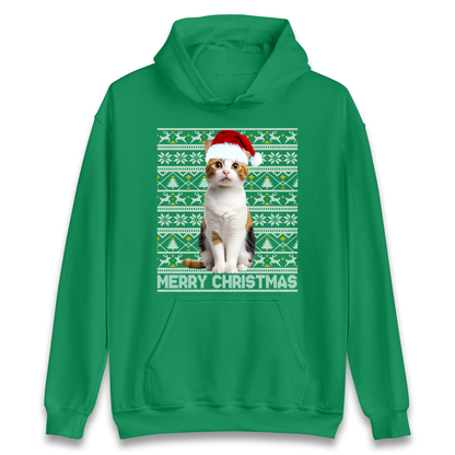 Merry Christmas Cat Hoodie