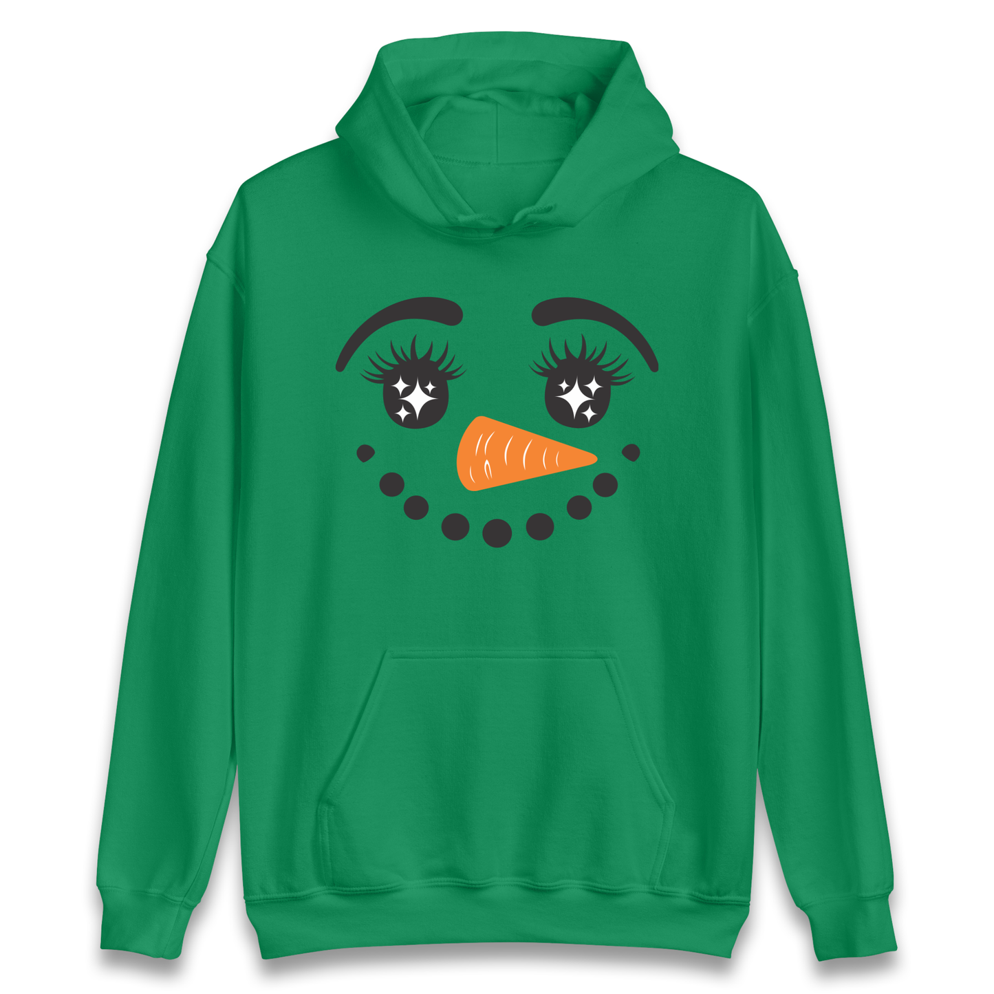 Snowman Face Christmas Hoodie
