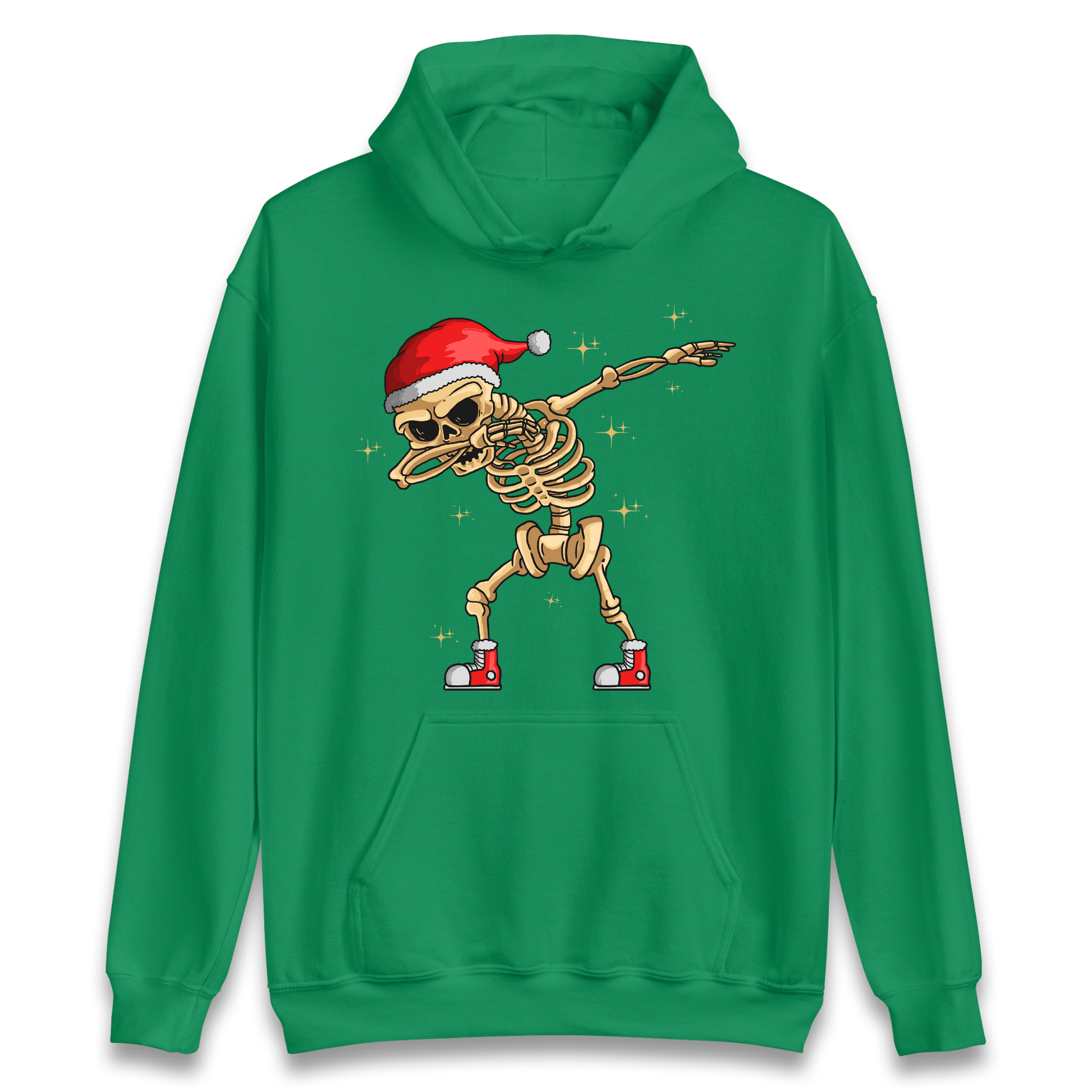 Santa Skellington Dabbing Christmas Hoodie