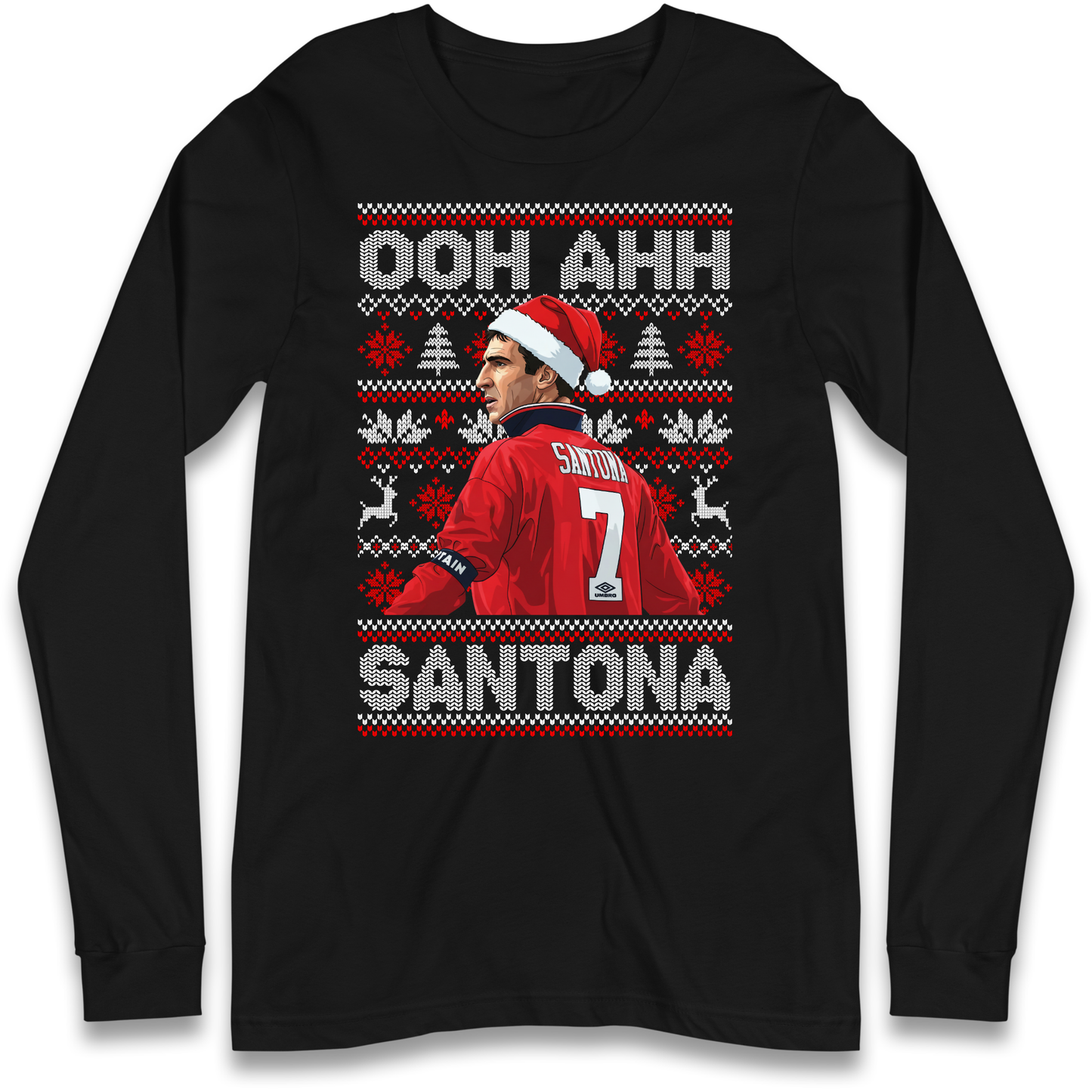 M'nchester United Christmas Longsleeve T Shirt