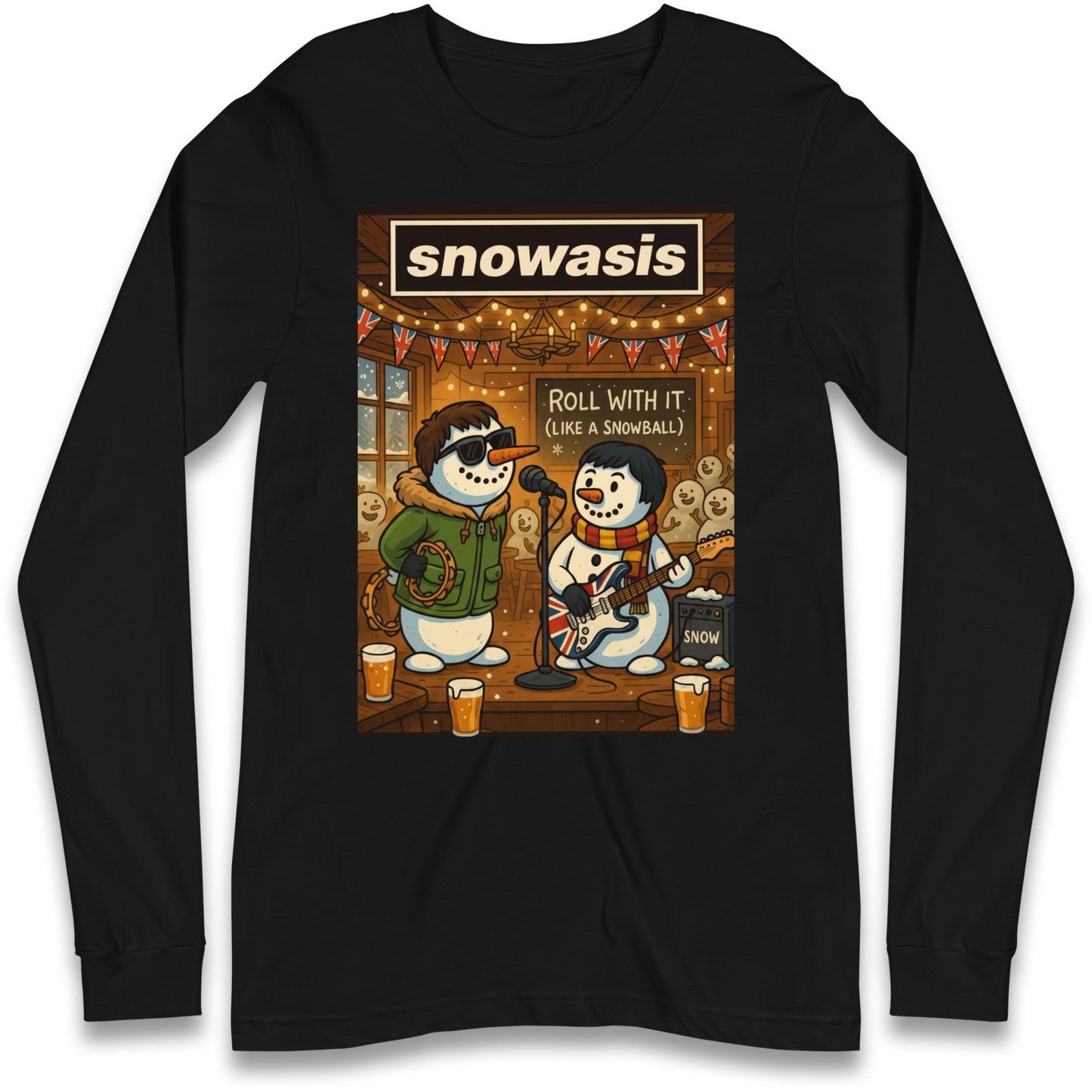 Snowasis Roll Christmas Longsleeve T Shirt