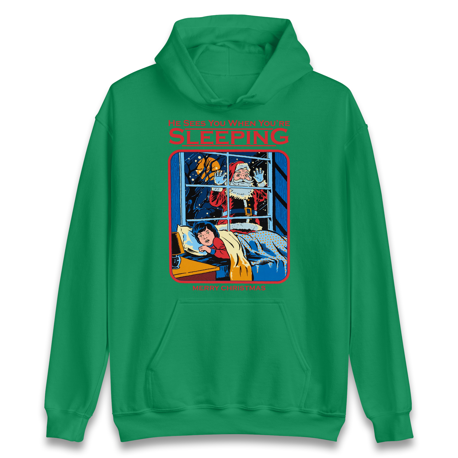 Creepy Santa Claus Christmas Hoodie
