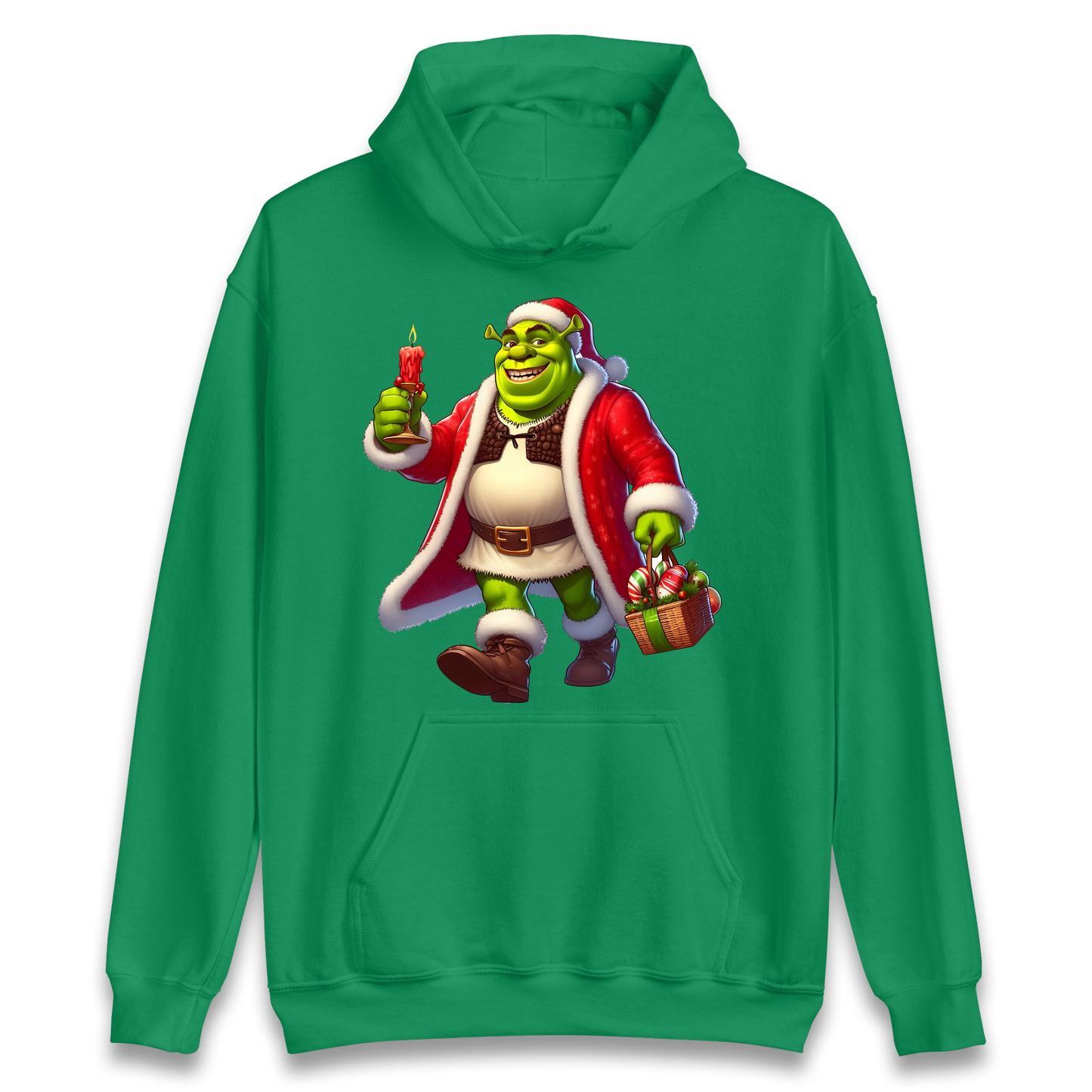 Shrek Santa Candle Hoodie