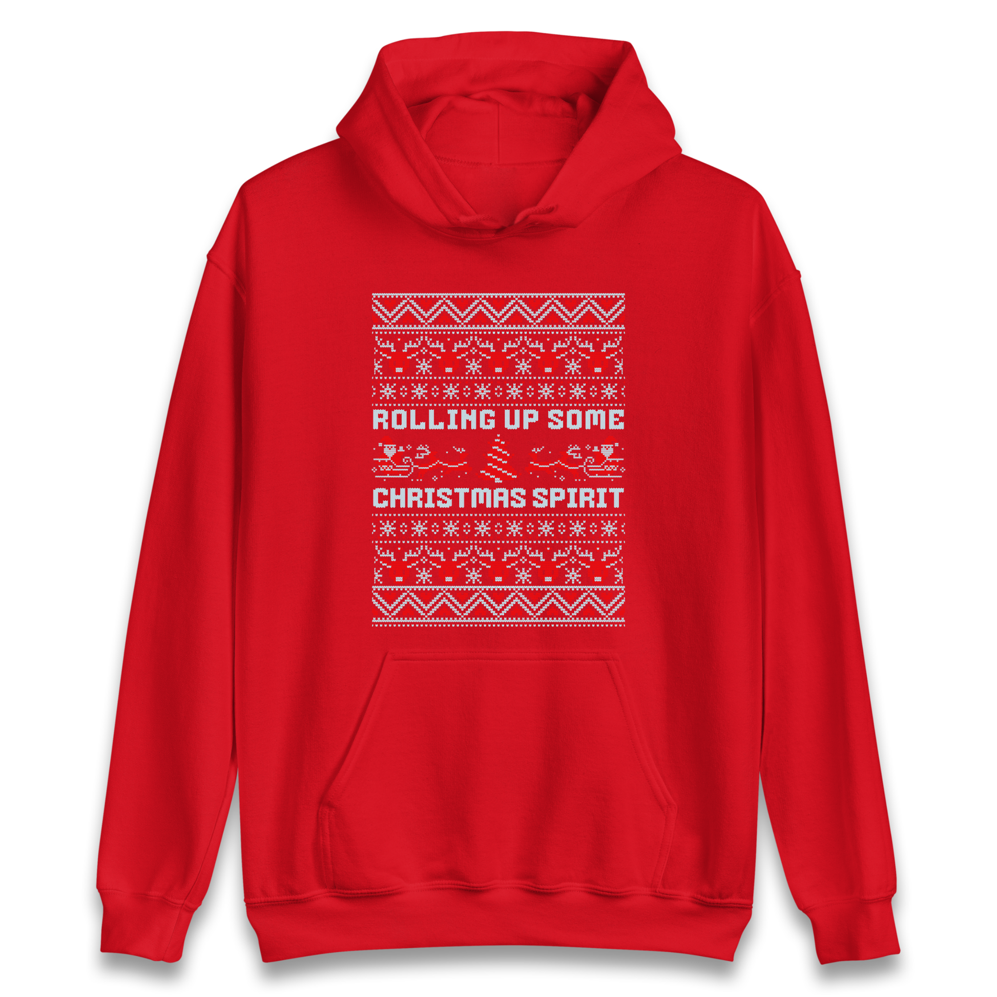 Rolling up Some Christmas Spirit Hoodie