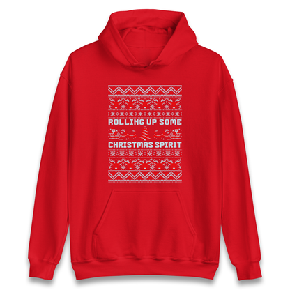 Rolling up Some Christmas Spirit Hoodie