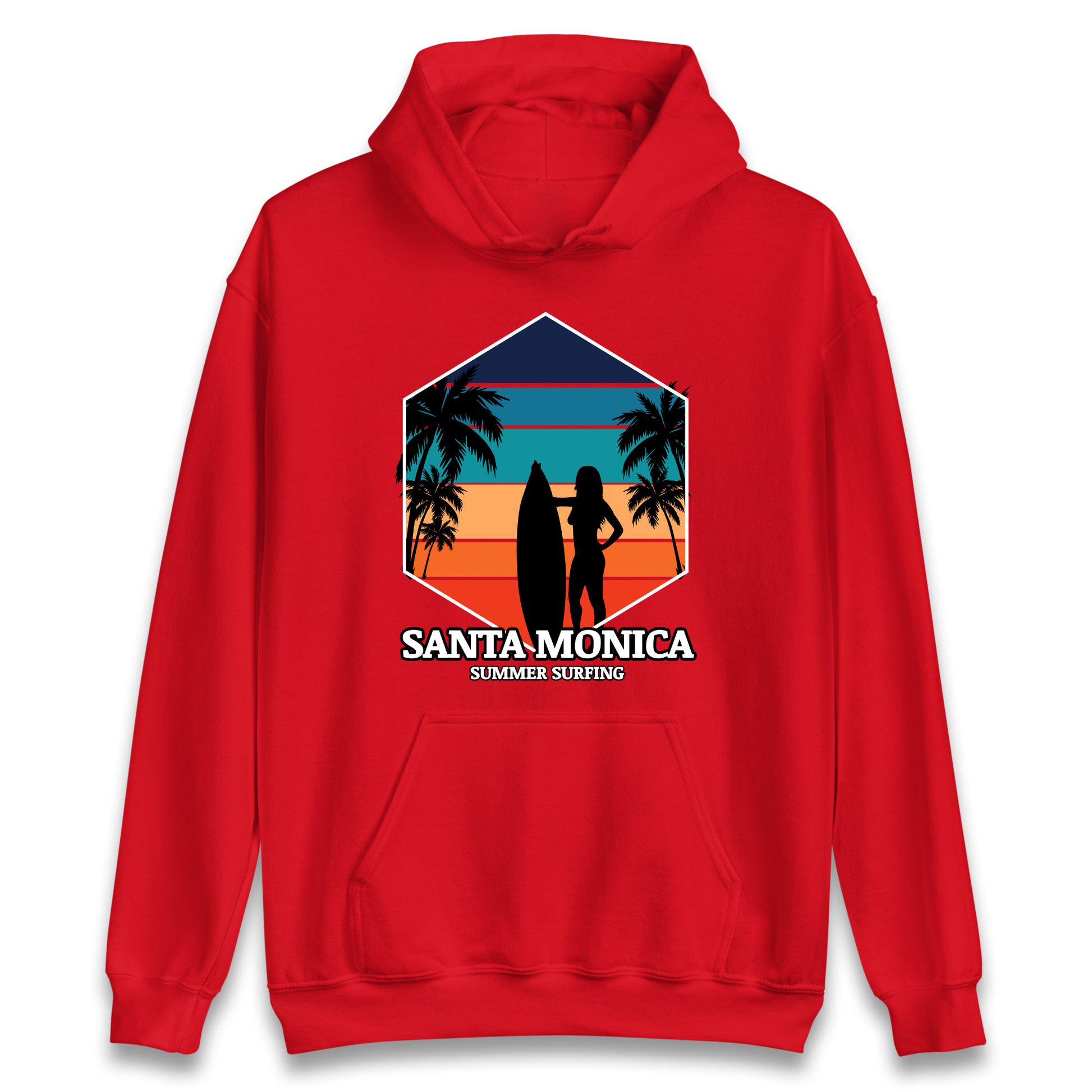Santa Monica Summer Surfing Hoodie