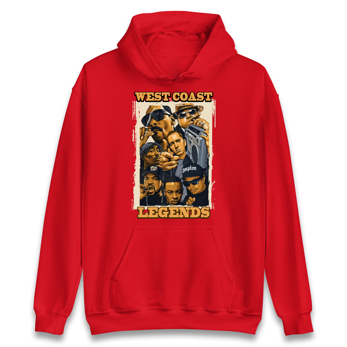 West Coast Legends Rappers Hoodie