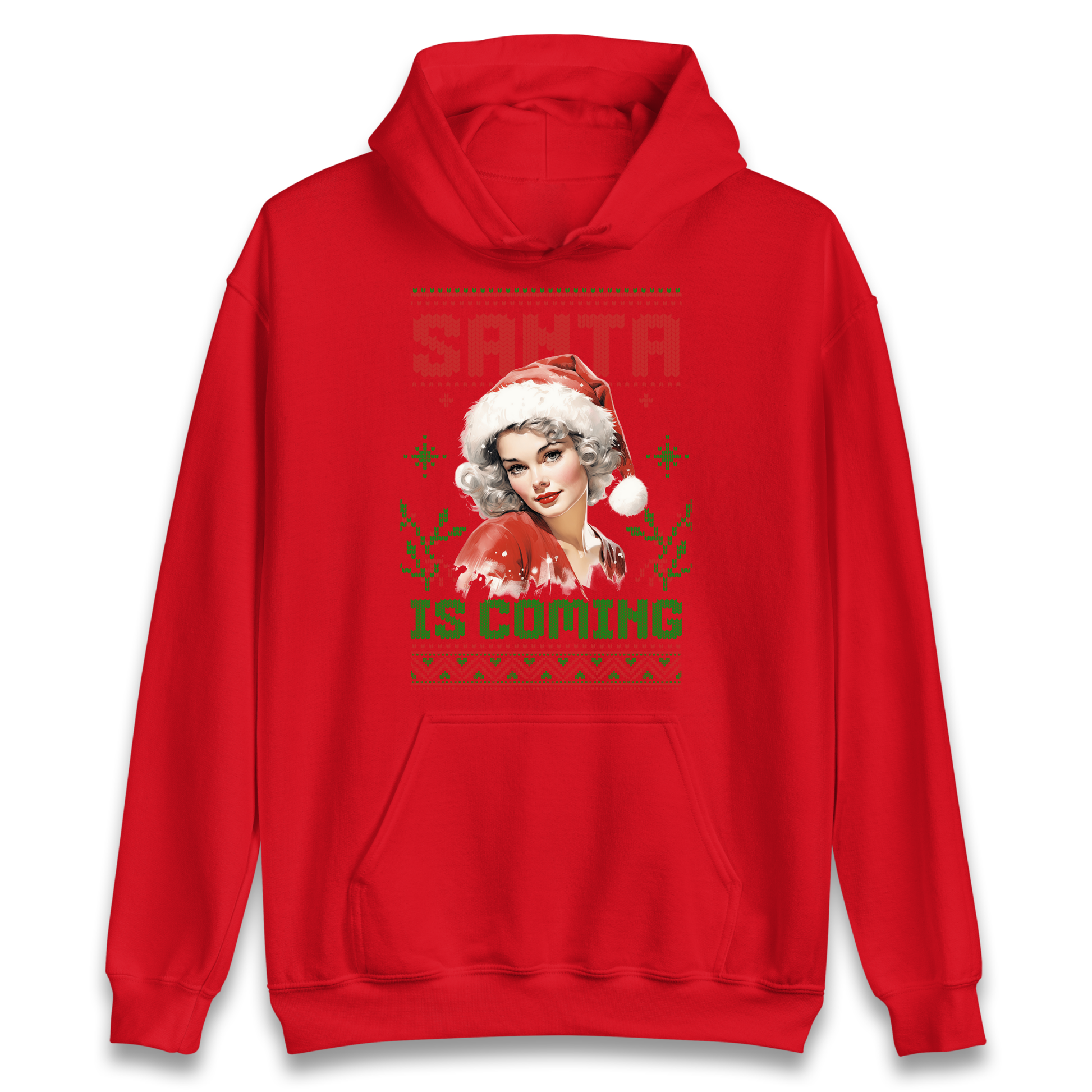 Santa is Coming Christmas Hoodie