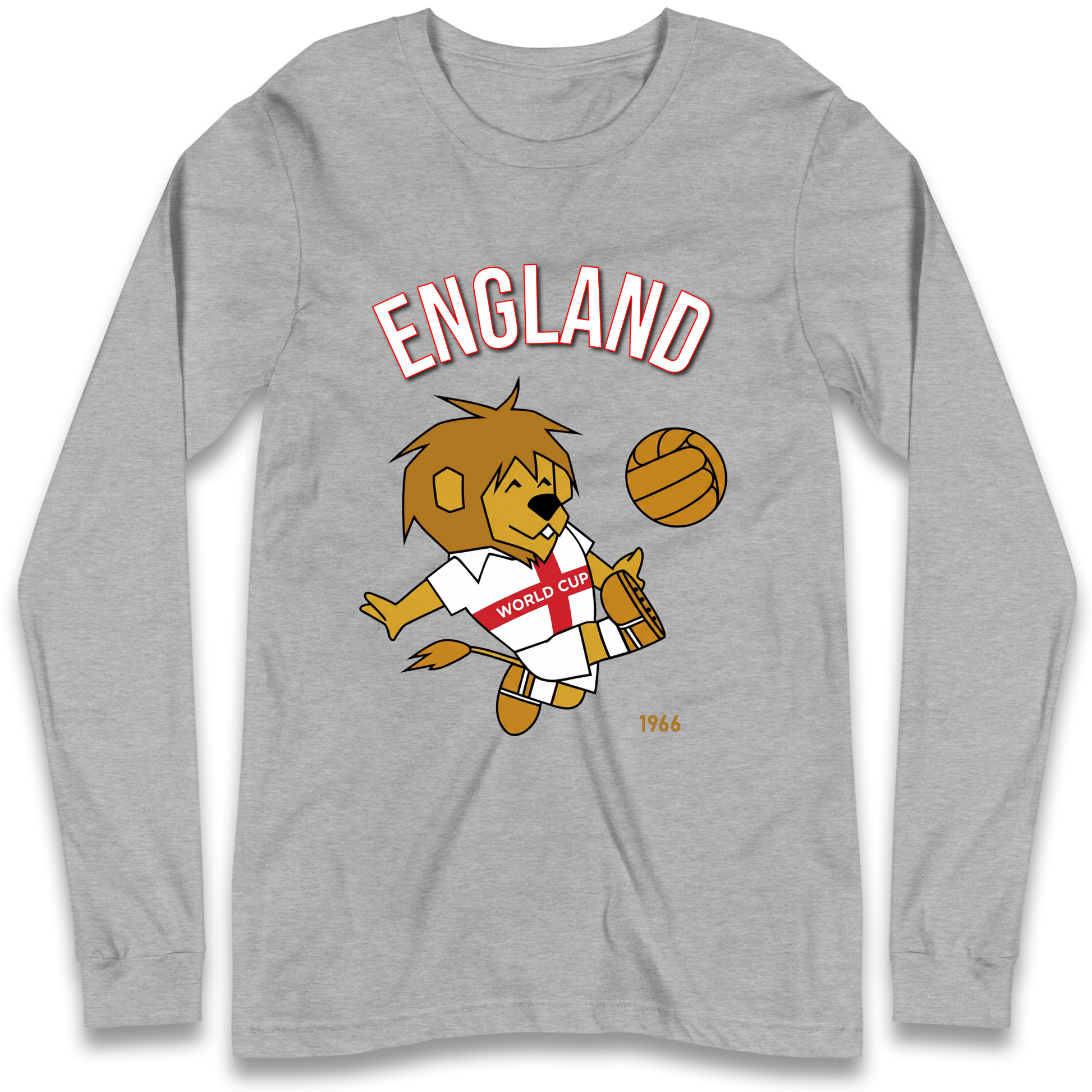 England World Cup Willie 1966 Football Longsleeve