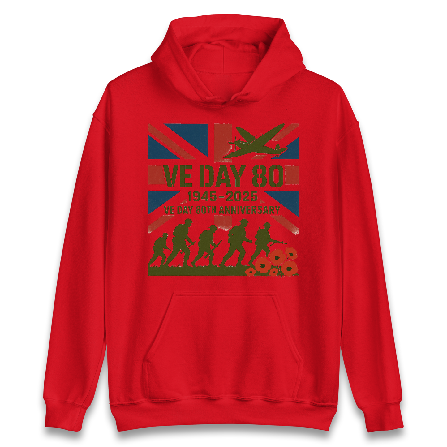VE Day 80th Anniversary 1945 2025 Hoodie