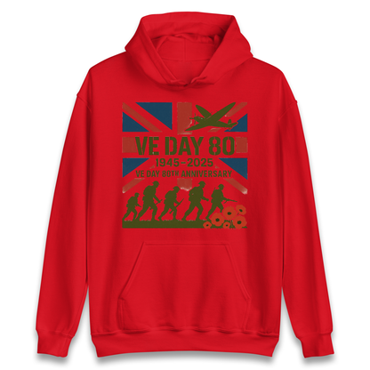 VE Day 80th Anniversary 1945 2025 Hoodie