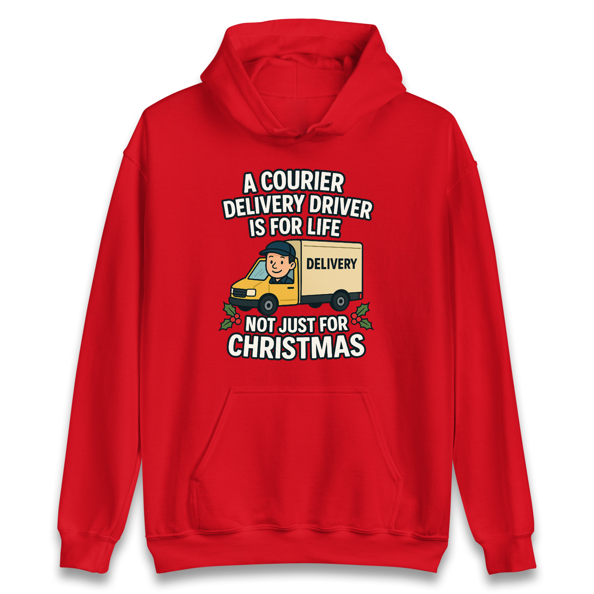 Courier Delivery Driver Christmas Hoodie