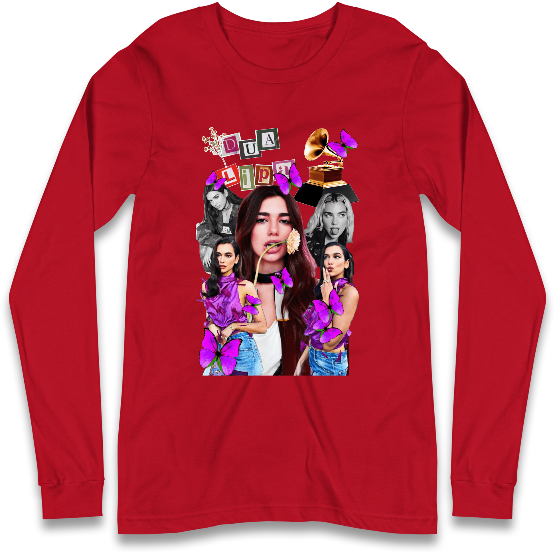 Dua Lipa Butterflies Longsleeve T Shirt