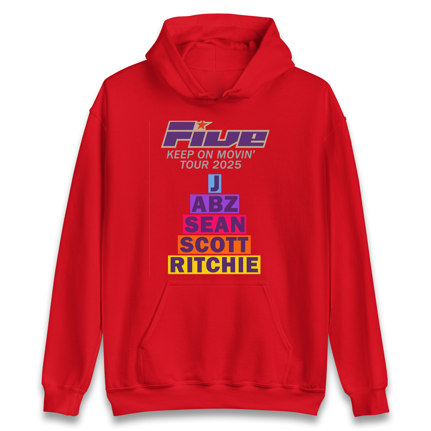Five Keep On Movin' Tour 2025 Hoodie