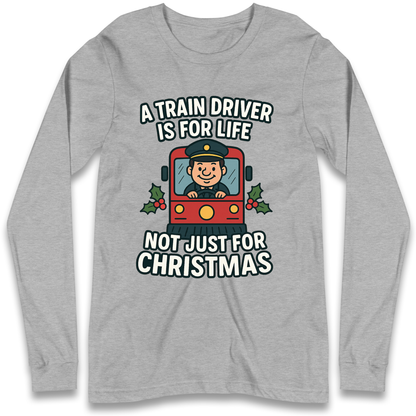 Train Driver Christmas Longsleeve T Shirt