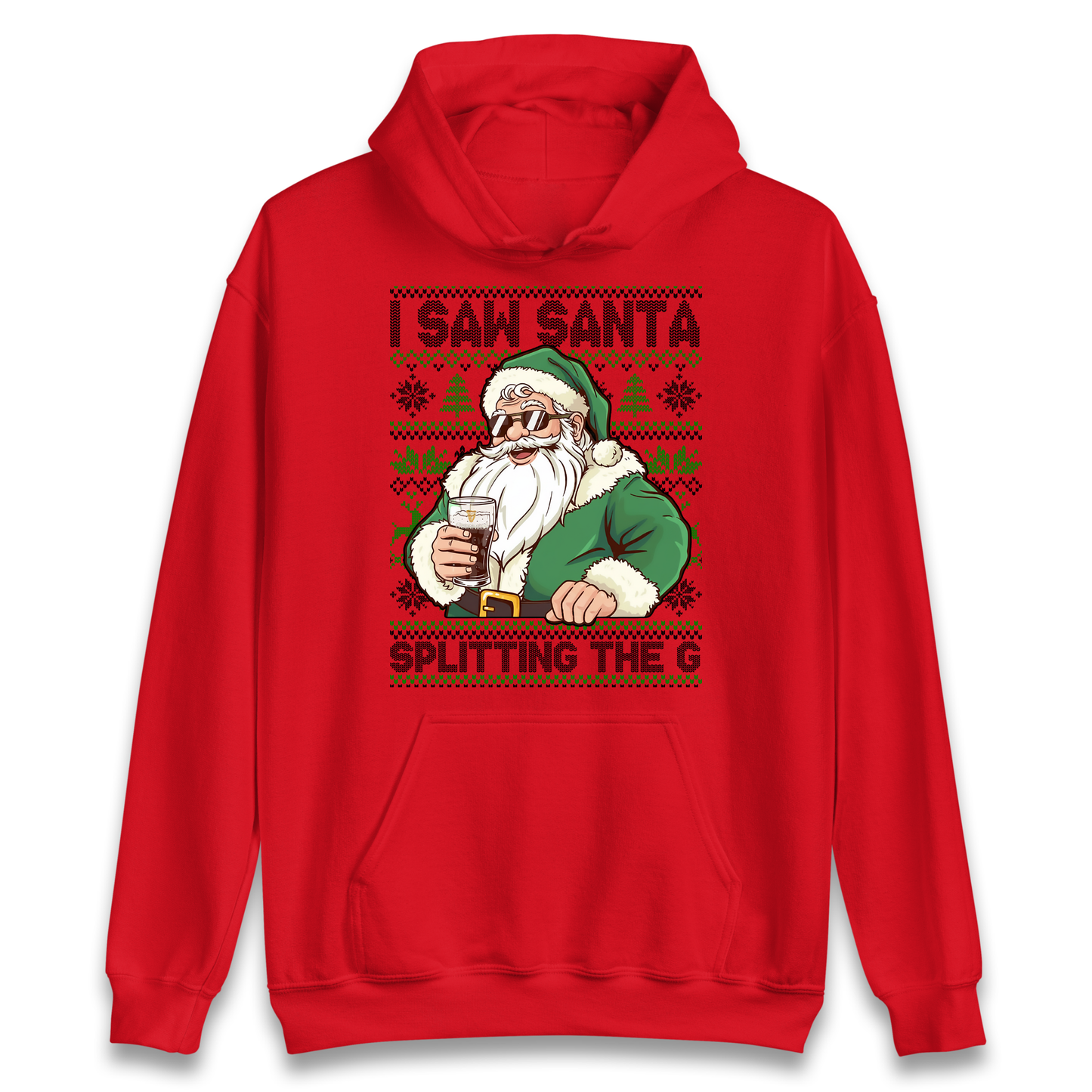Santa Splitting The G Hoodie