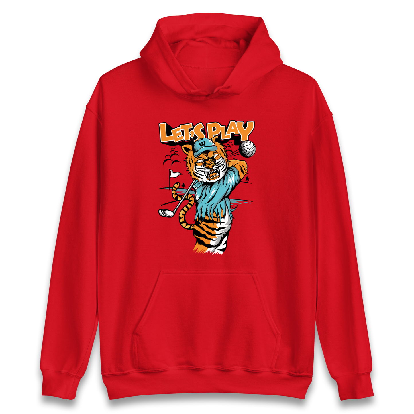 Lets Play Golf Tiger Hoodie