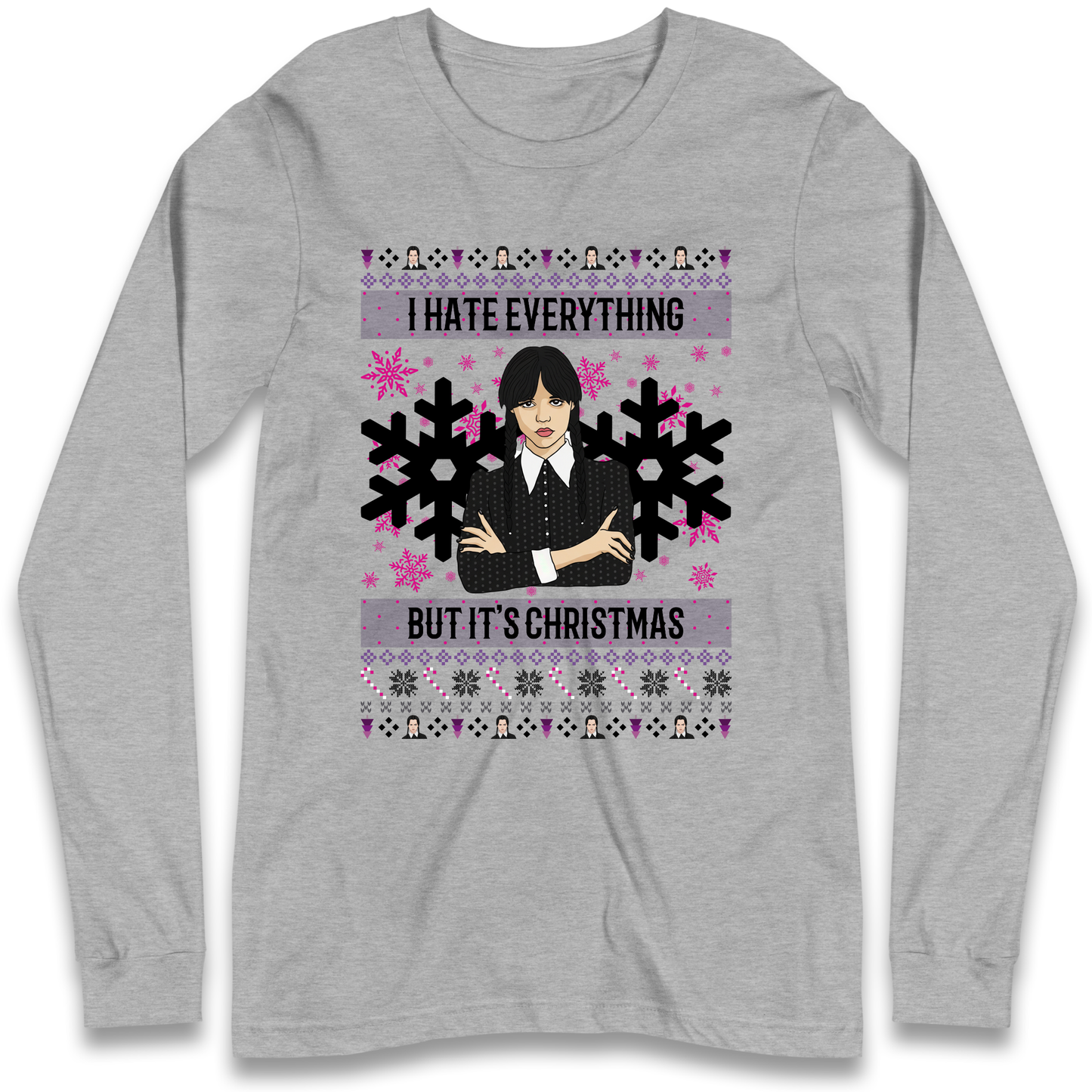 Wednesday addams Christmas Longsleeve T Shirt